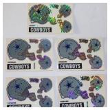 (5) Dallas Cowboys Football Helmet Prism Stickers