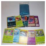 Small Pokemon Trading Card Lot w/ Card Protector