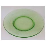 Vintage Vaseline Uranium Glass Plate - Measures