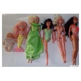 Lot of Barbie Fashion Play Dolls Including