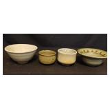 Studio art pottery bowls
