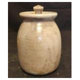 Eddie Smith pottery pot with lid