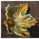 Full Moon pottery leaf