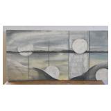 24x12 Eddie Smith painted wood art