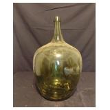 Green glass jug