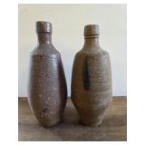 vintage salt-glazed stoneware bottle manufactured