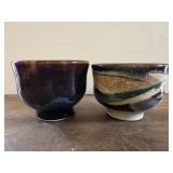 Studio art pottery bowls
