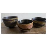 Eddie Smith pottery bowls