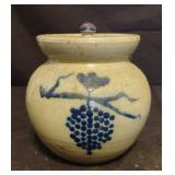 Master Ben Owen pottery crock with lid