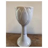 Eddie Smith pottery chalice with floral design