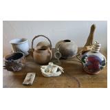 Eddie Smith pottery assorted art