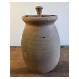 Eddie Smith pottery handmade stoneware jar