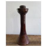 Ben Owen Master Potter candlestick 13.5' tobacco