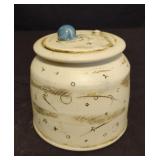 Eddie Smith pottery trinket bowl with lid