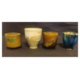 Studio art pottery mugs