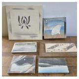 Eddie Smith painted wood artwork