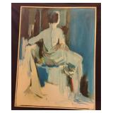 T. Willis framed artwork 28 x 37