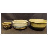 Eddie Smith pottery bowls