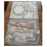 30x24 Eddie Smith artwork on canvas panels
