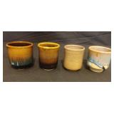 Studio art pottery mugs