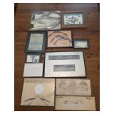 Assorted framed Eddie Smith artwork