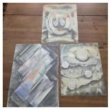 Eddie Smith spray paint artwork on canvas