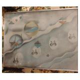 Eddie Smith framed artwork 18 1/2 x 24 1/2