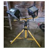 Double head stand shop light