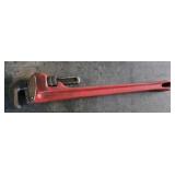 vintage heavy-duty pipe wrench. 22'