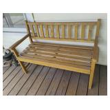 Handmade wood bench 49 x 31 x 21