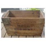 Good Rubbers wood handmade box. 26 1/2 x 16 x 12