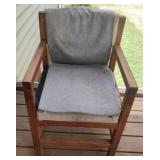 Handmade wood chair 21 x 32 x 20