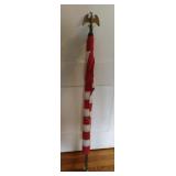 American flag 36' x 60'. Pole is 70' tall