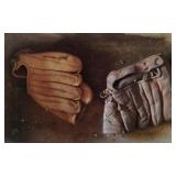 Vintage ball gloves