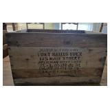 22x13x15 vintage wooden crate manufactured by