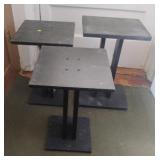 3 wood end tables
