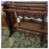 35x36 vintage wooden quilt rack