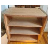 Wood shelf on wheels 28 x 28 1/2 x 16 1/2
