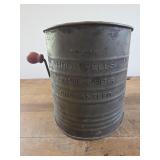 vintage Bromwell's measuring sifter