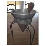 vintage Wear-Ever aluminum chinois strainer,