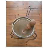 vintage aluminum chinois cone strainer