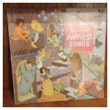 Vintage Walt Disney's Happiest Songs record