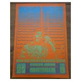 14x20 signed vintage 1966 'Neon Rose #1' concert