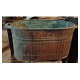 Galvanized tub 23 x 24 x 13