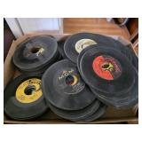 Large lot of 45 records vintage
