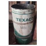 Vintage Texaco metal barrell 14 1/2 x 27