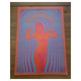 14x20 1967 'Neon Rose #2' concert poster designed