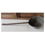 Antique pot ladle copper or brass?