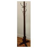 Wooden hat rack 62' tall