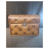 vintage storage chest 14x10x7 features a curved